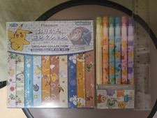 Pokemon Origami Carta Washi + Doppio Evidenziatore Set 6pz Esclusivo Giappone