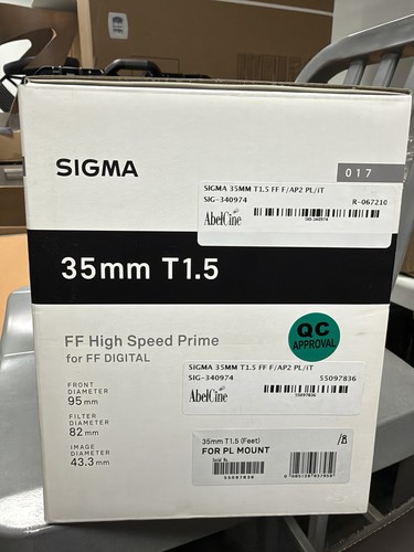 Sigma cine 5 ff - t1.5,