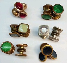 6 x paia di antichi gemelli a