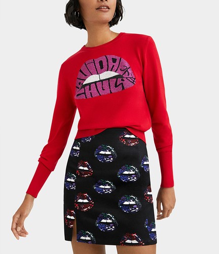 Gonna desigual poppy nera - poppy,