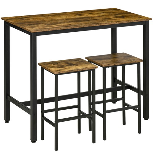 Homcom set tavolo bar - set,