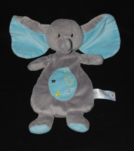 Doudou semi plat - , éléphant