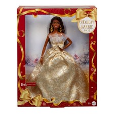 JBJ01 Barbie Magia delle Feste 2025 Happy Holiday Natale Nöel AA Afro Nera