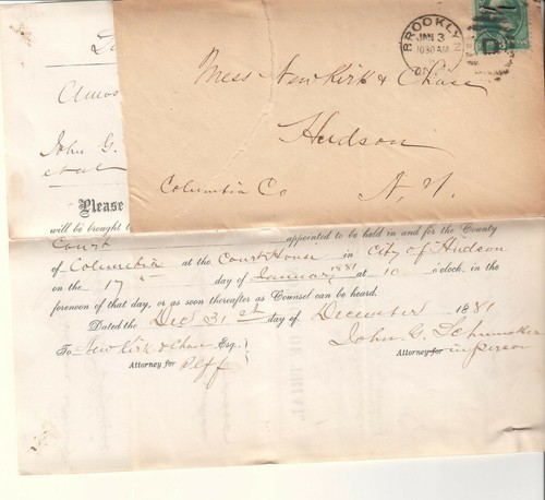 1881 copertina lettera - copertina, e