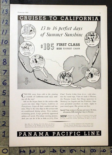 1935 viaggio piroscafo panama - 1935,