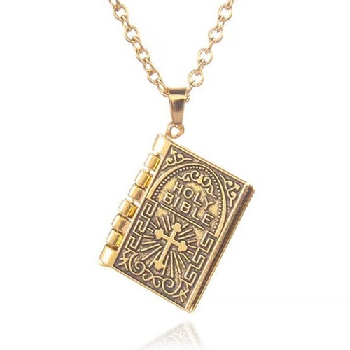Collana oro sacra bibbia - collana,