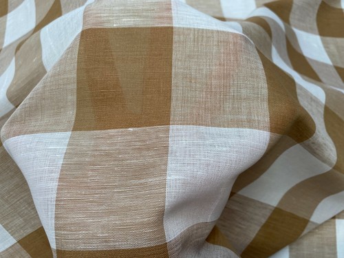 Tessuto quadri 100 - 100%, lino