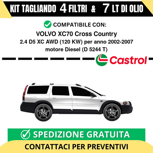 Tagliando per volvo - xc70, cross