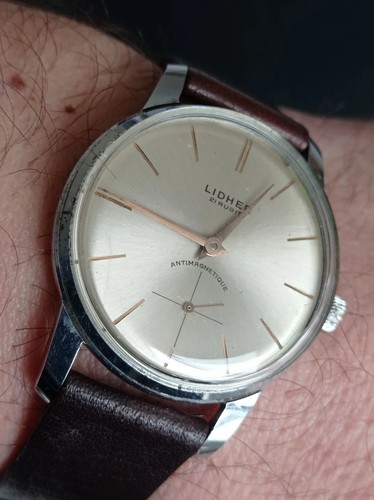 Antico orologio vintage lidher - orologio,