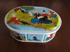 Scatola in metallo/latta "Braccio di ferro" vintage