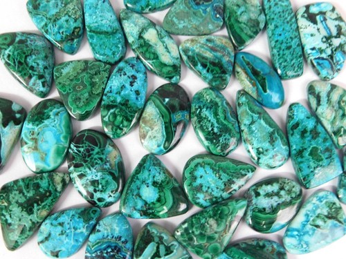 Ciondolo malachite azzurra - malachite,