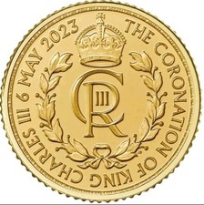 UK 1/10 Oz Gold 999.9 CORONATION King Charles III. 10 Pounds 2023