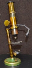 MICROSCOPIO ANTICO in ottone