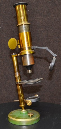 Microscopio antico ottone - microscopio,