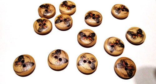 Lotto bottoni in - , legno
