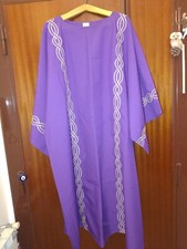 DALMATICA VIOLA CON RICAMI