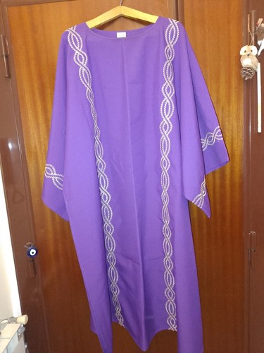 Dalmatica viola con ricami - dalmatica,