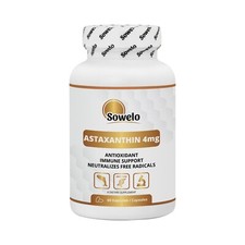 Astaxantina 4mg – Softgels – Antiossidante, Immunità, Pelle & Vista – Sowelo