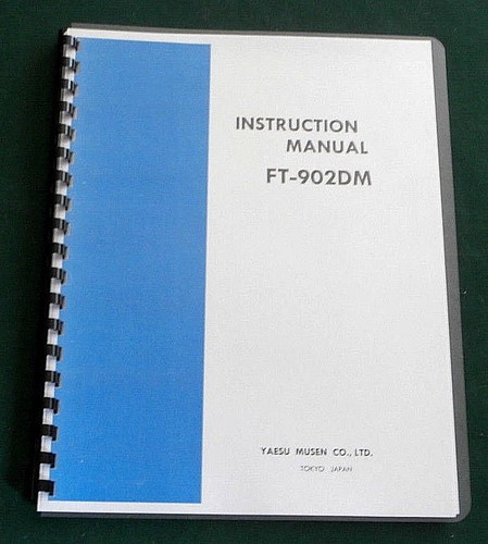 Yaesu 902dm manuale di - yaesu, ft-902dm