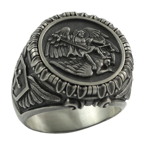 Anello uomo san michele - anello,