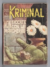 FUMETTO KRIMINAL N°203 NON GIOCATE CON LE MARGHERITE 1969