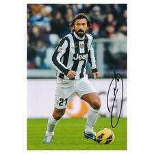Andrea Pirlo foto firmata Juventus autografo Juventus certificato di autenticità