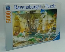 Ravensburger 5000 Pezzi Puzzle 13969 Battaglia in Alto Mare Nave Mare NUOVO