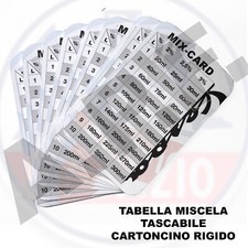 OLIO MISCELA VESPA - TABELLA