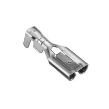 Femmina Spade Rapida Splice Capicorda 6.3 Mm Crimp Connettore Non Isolati 100 Pz