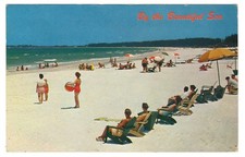 Cartolina ombrelloni sedie a