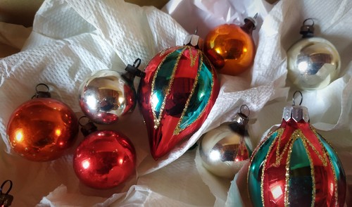 Blown glass balls christmas - 25,