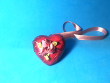 CUORE CON NASTRO DA APPENDERE ALBERO DI NATALE DA COLLEZIONE - (168)