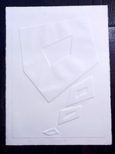 Stampa intaglio bianca firmata