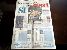 IL MESSAGGERO NAPOLI CAMPIONE D'ITALIA PRIMO SCUDETTO 11/05/1987 MARADONA