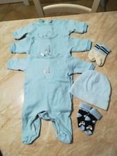 STOCK TUTINE CAPPELLINO CALZE NEONATO 0 MESI - MANICA LUNGA - PER VALIGIA PARTO 