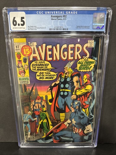 Avengers cgc 6 - #92,