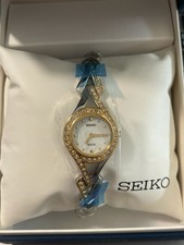 Orologio Seiko Donna SUP174 Bicolore Cristallo Swarovski Accento Quadrante MOP