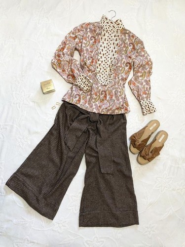 Women etro shirt beige cotton - shirt,