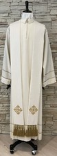 Stola sacerdotale bianco lurex