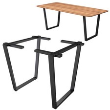 Gambe Tavolo 2x Metallo Nero