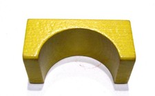 vintage costruzioni arco in legno giallo blocco ponte parte ricambio 6 x 2,7 cm