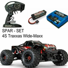 Traxxas # Ampio Maxx Monster Truck Rosso + 4S 5000 MAH Batteria + Carica Rtr