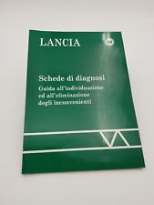 Manuale officina Lancia corso guida schede d diagnosi eliminazione inconvenienti