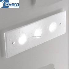 PLAFONIERA APPLIQUE DI MURANO LUCIS APG ORIGINALE BIANCO LATTE