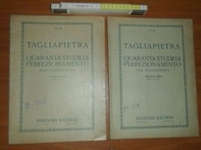 Tagliapietra, Quaranta studii di perfezionamento per piano (2 volumi), Ricordi