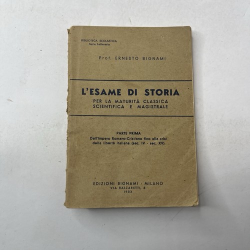 Ernesto bignami esame - ernesto, l'esame