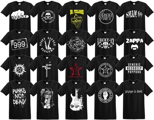 Shirt maglietta punk skull - t-shirt,