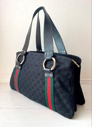 Borsa gucci tela bambù - borsa,