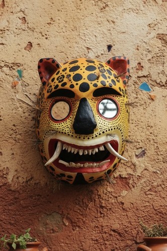 Maschera ticuan artigianale - maschera,