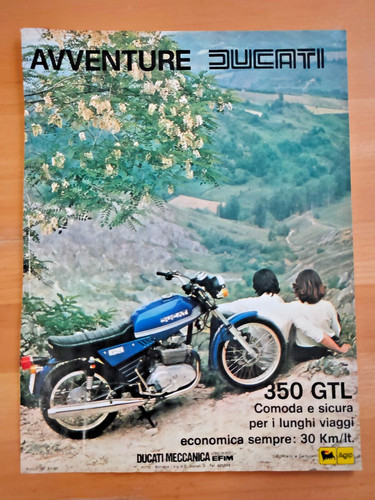 Pubblicità ducati 350 gtl - pubblicità,